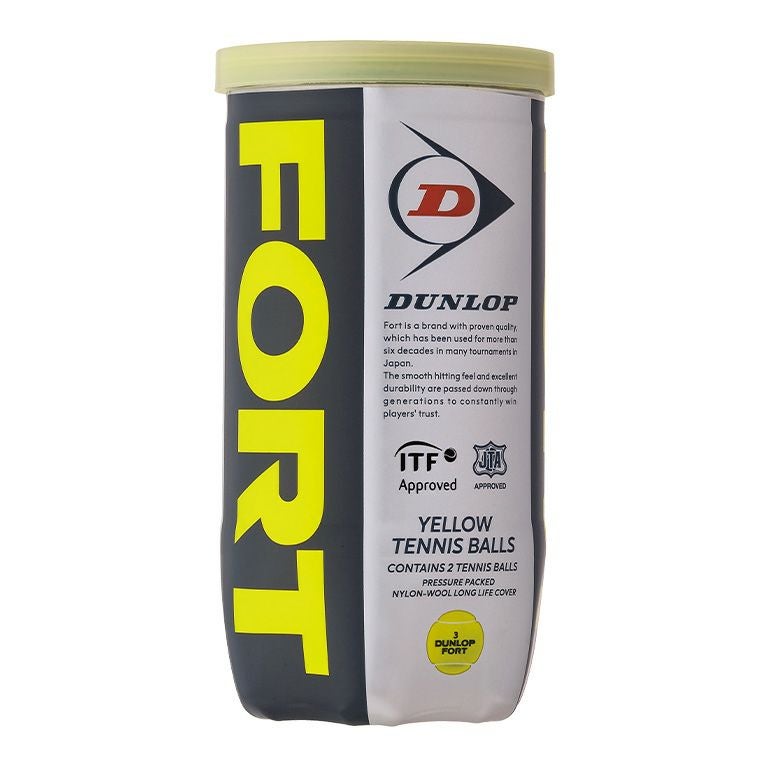 DUNLOP FORT テニスボール 2球入 19缶 38球 DUNLOP（ダンロップ） FORT フォート 2球缶 DFFYL2TIN 2球入り 硬式