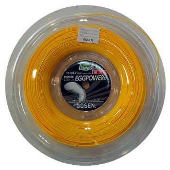 【未使用】ゴーセン エッグパワー 17 EGGPOWER 硬式 テニス ストリング ガット ロール POLYLON 200m イエロー TS1012Y GOSEN 1.22-1.24mm 未使用】ゴーセン エッグパワー 17 EGGPOWER 硬式 テニス ストリング