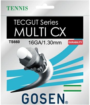 ゴーセン(GOSEN)ストリング TECGUT MULTI CX 16/17（TS660/TS661