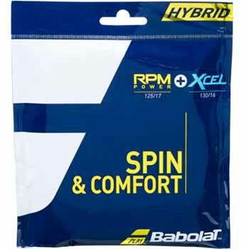 専用① バボラ(Babolat) テニスストリング RPM パワー 125 + エクセル 130