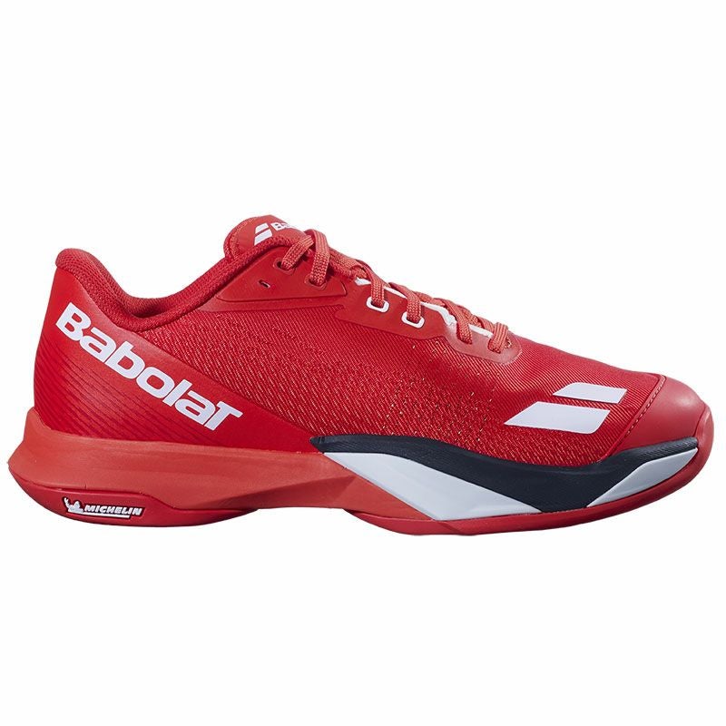 人気商品★BabolaT バボラ ゼブラレッド新品 今期スコート　M 2026年モデル】バボラ(Babolat) テニスシューズ ジェットマッハ4