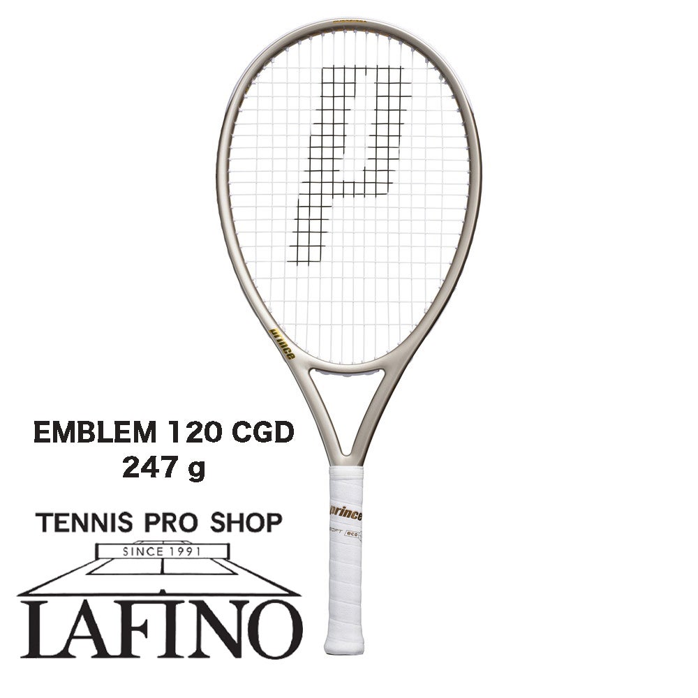 【限定品】PRINCE エンブレム120 G2 シャンパンゴールド 予約品】プリンス(prince) 硬式テニスラケット エンブレム 120